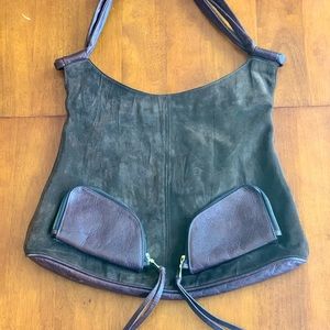 SOLD - Chocolate Brown Leather Shoulder Bag